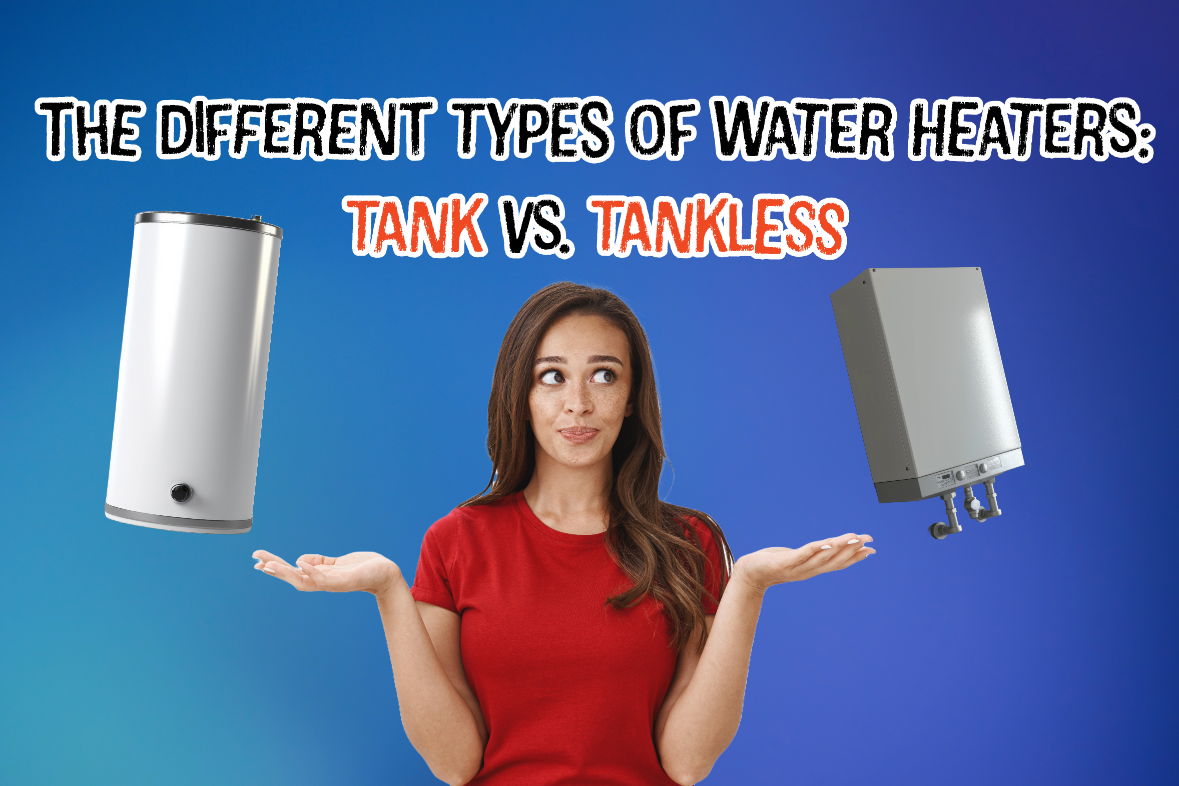 Plumbing blog on the differences between tank and tankless water heaters.